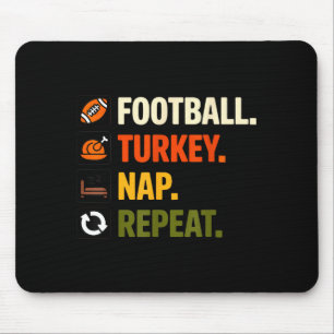 Fußball Truthahn Erntedankfest Für Kinder Jungen M Mousepad