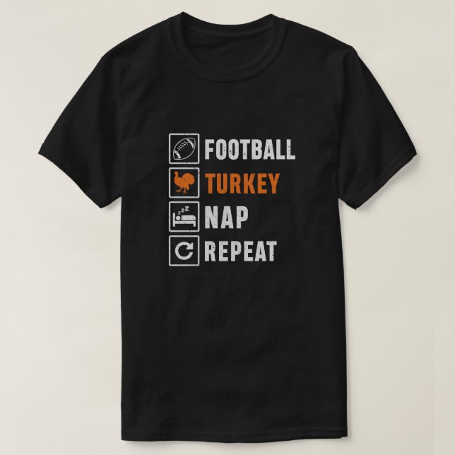 Fußball Türkei Nickerchen Wiederholung des sonnige T-Shirt (Design vorne)