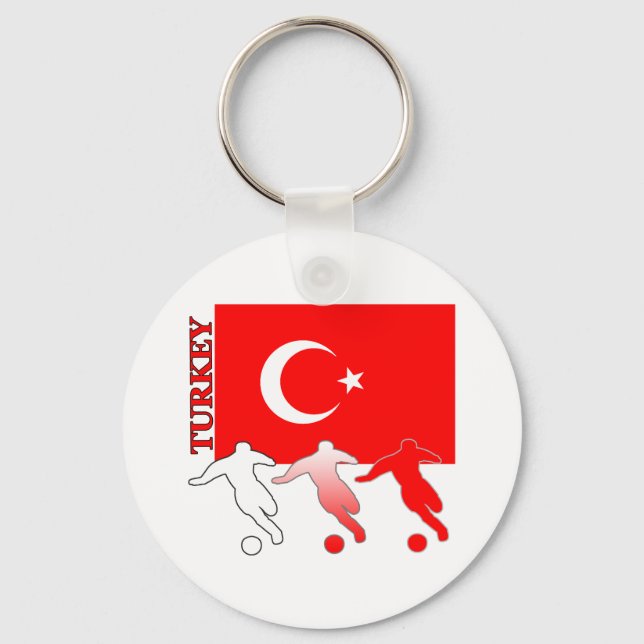 Fußball-Türkei-Schlüsselanhänger Schlüsselanhänger (Vorderseite)