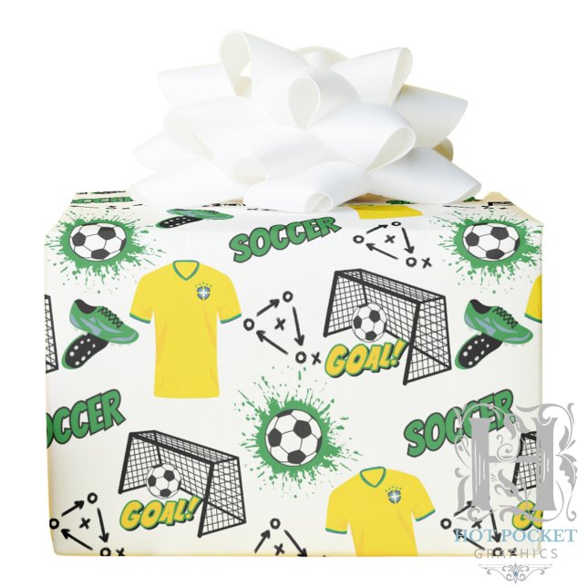 Fußball-Umschlagpapier Geschenkpapier (Von Creator hochgeladen)