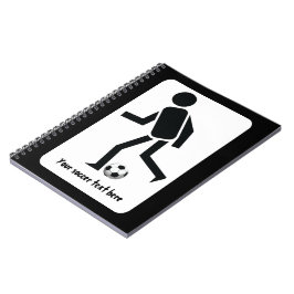 Fußball- und Ballgeschenk Notizblock