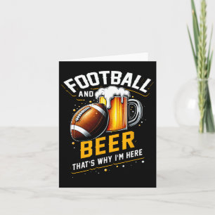 Fußball und Bier das ist, warum ich hier bin Ameri Karte
