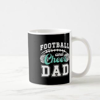 Fußball und Cheer Dad Cheerleader und Fußballspiel Kaffeetasse