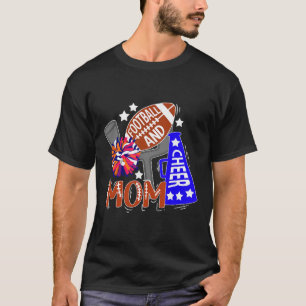 Fußball- und Cheer-Mom Bestes Cheerleading und Fuß T-Shirt