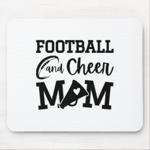 Fußball und Cheer Mom Orange Cheerleading Mousepad