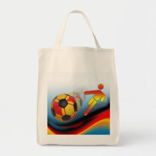 Fußball und Fußball-Dynamik Tragetasche