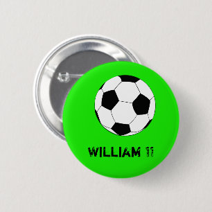 Fußball- und Fußballfans und Spielername Button