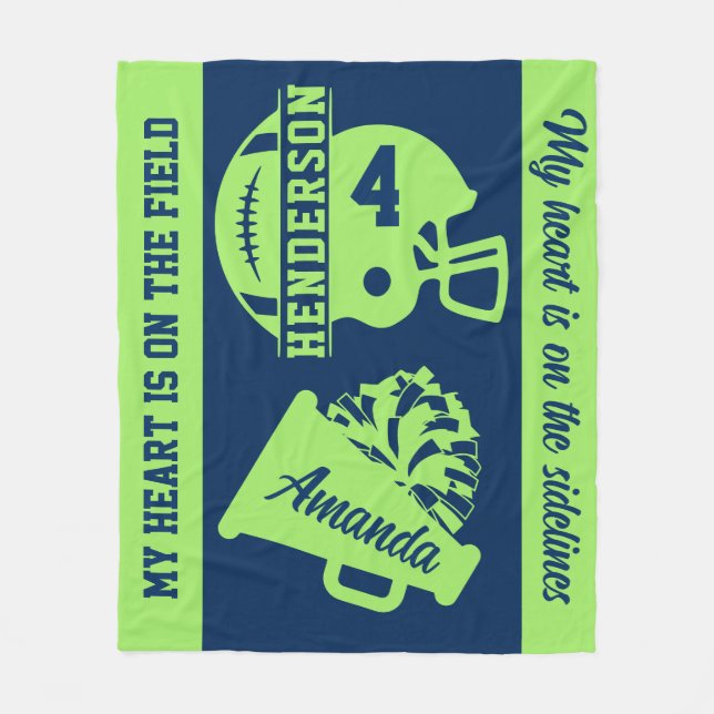 Fußball und Glücksspiel-Tag Fleece Blanket (Vorderseite)