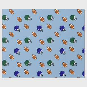Fußball und Helme Geschenkpapier