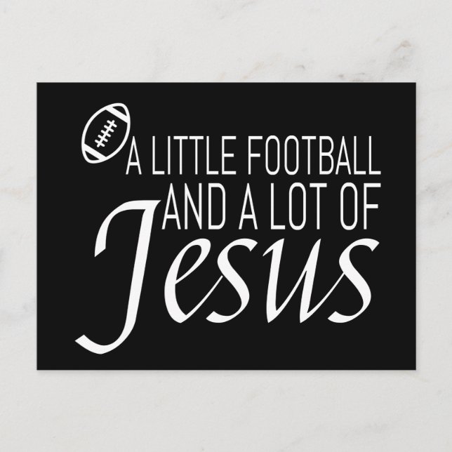 Fußball und Jesus Postkarte (Vorderseite)
