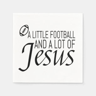 Fußball und Jesus Serviette