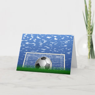 Fußball und Netz, beliebtes Design, Karte