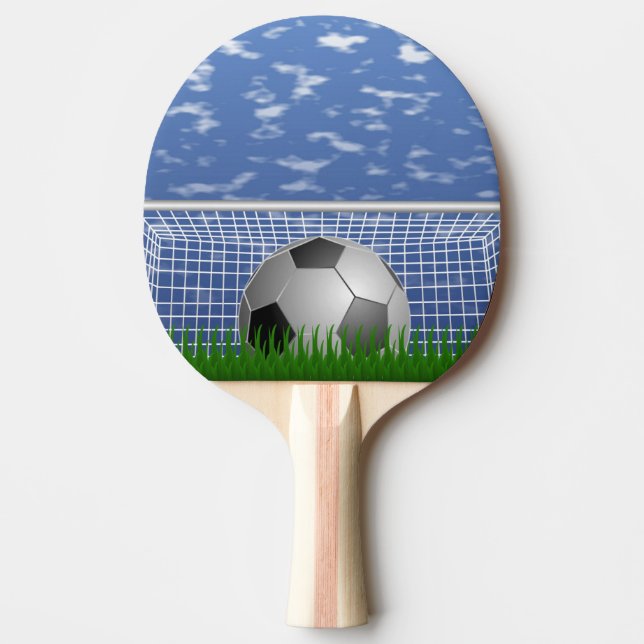 Fußball und Netz Tischtennis Schläger (Vorderseite)