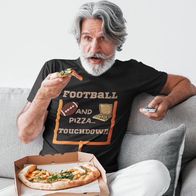 Fußball und Pizza T-Shirt (Football and pizza t shirts for men)