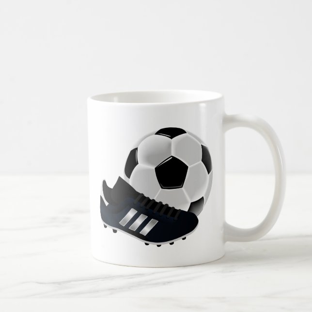 Fußball und Schuh Kaffeetasse (Rechts)