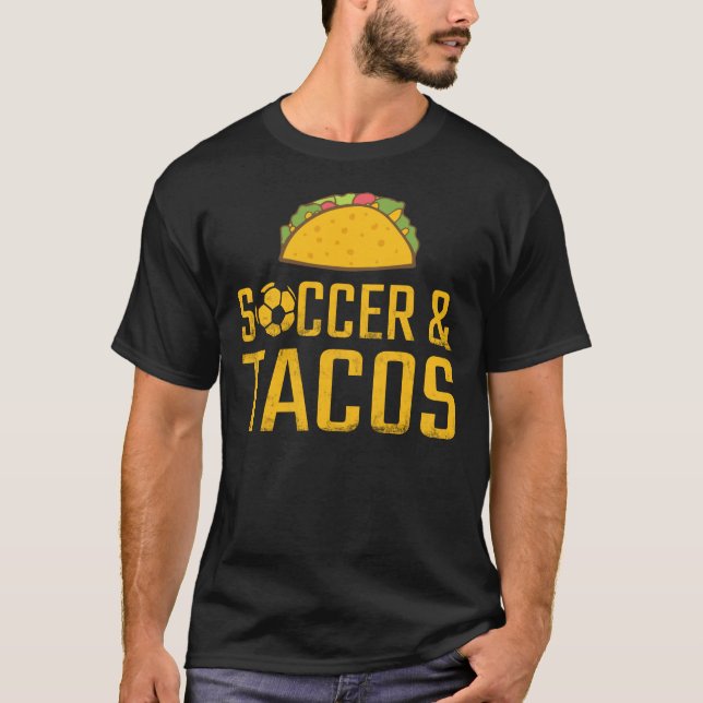 Fußball und Tacos T-Shirt (Vorderseite)