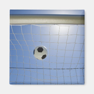 Fußball und Ziel 2 Magnet