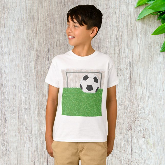 Fußball und Ziel T-Shirt (Von Creator hochgeladen)