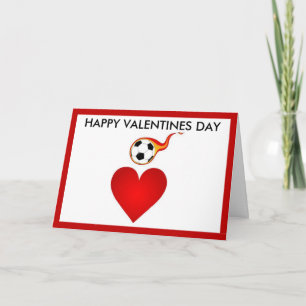 Fußball-Valentinstag Feiertagskarte