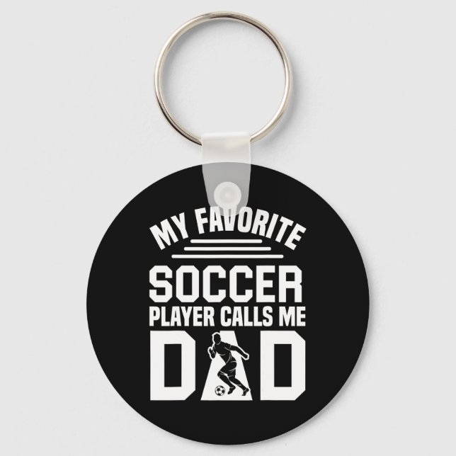 Fußball-Vater _1  Schlüsselanhänger (Vorderseite)