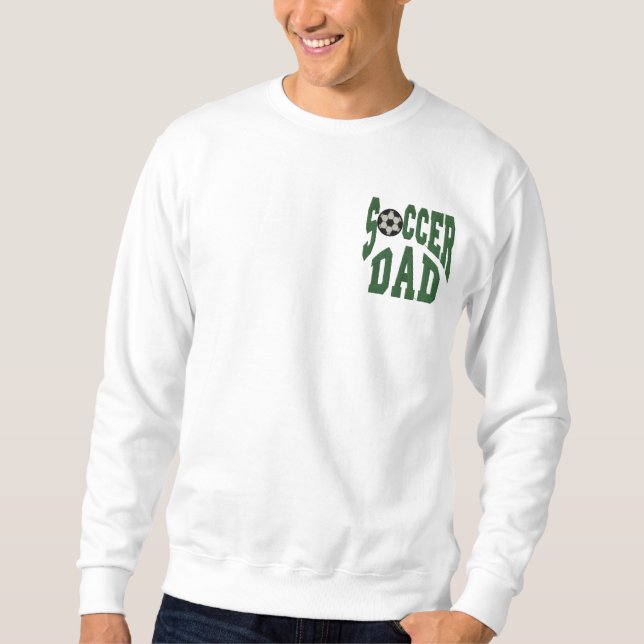 Fußball-Vater Besticktes Sweatshirt (Vorderseite)