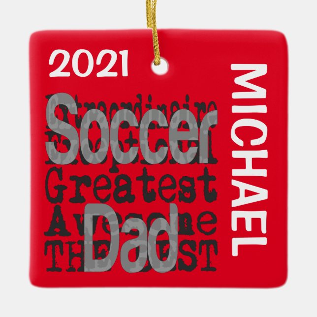 Fußball-Vater Extraordinaire CUSTOM Keramikornament (Vorderseite)