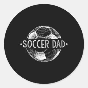 Fußball-Vater Familien-Matching-Team Spieler-Gesch Runder Aufkleber