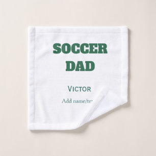 FUSSBALL-VATER-FUSSBALL-VÄTERTAG-GESCHENKE GRÜN EI WASCHLAPPEN