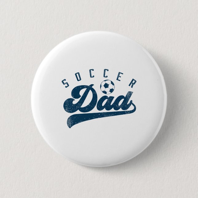 Fussball-Vater-Geschenke Papa Vatertag  Button (Vorderseite)