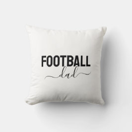 Fußball-Vater modernes Skript Kissen