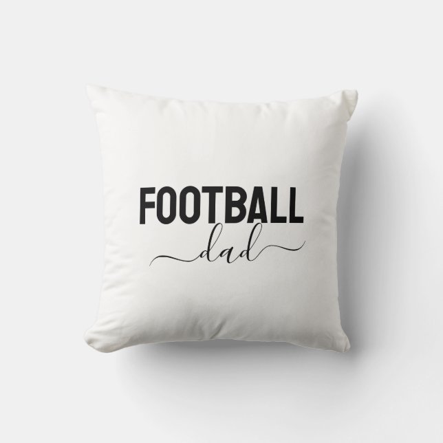 Fußball-Vater modernes Skript Kissen (Vorderseite)