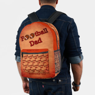 Fußball-Vater Personalisiert Bedruckter Rucksack