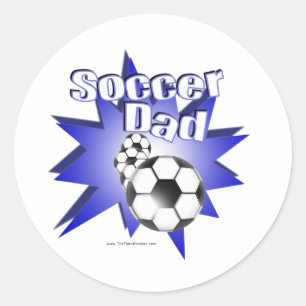 Fußball-VATER Runder Aufkleber