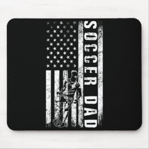 Fußball-Vater USA-Flagge Fußball-Mannschaft Fan-Va Mousepad