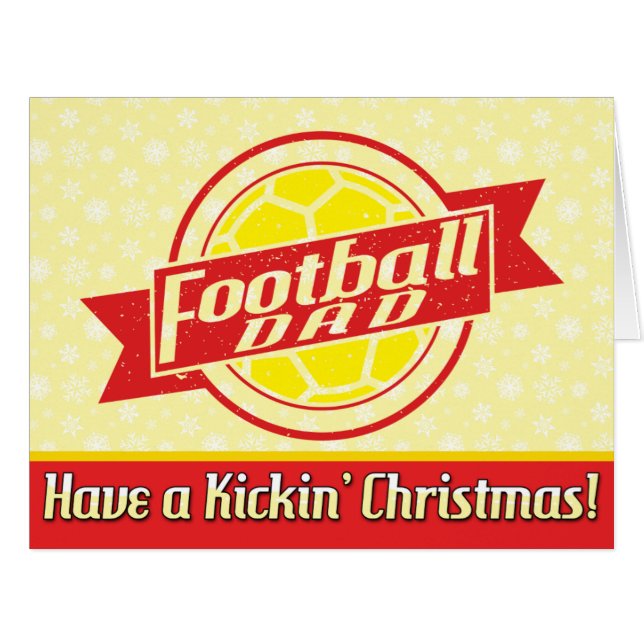 Fußball Vater Weihnachtskarte Weihnachtskarte Weih (Vorderseite (Horizontal))