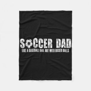 Fußball-Vater wie ein Baseball-Vater, aber mit grö Fleecedecke
