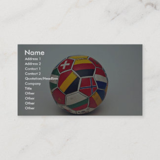 Fußball Visitenkarte