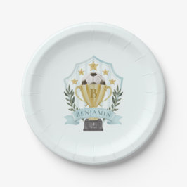 Fußball-Wappen Pappteller