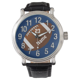Fußball Watch mit Ihrem Namen, Ihrer NUMMER und Ih Armbanduhr