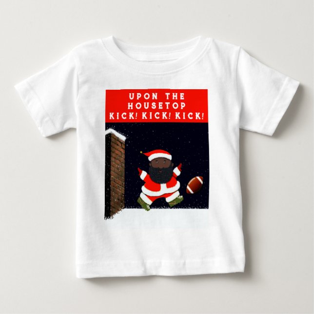 Fußball Weihnachten Baby T-shirt (Vorderseite)
