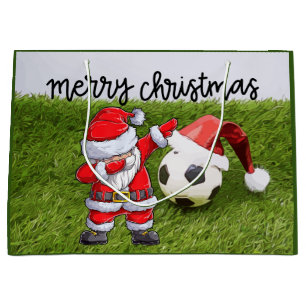 Fußball Weihnachten mit Fußball und Weihnachtsmusi Große Geschenktüte