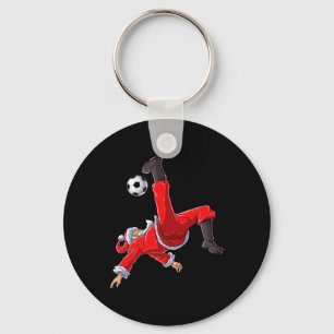 Fußball Weihnachten Santa Fahrrad Kick Xmas Jungen Schlüsselanhänger