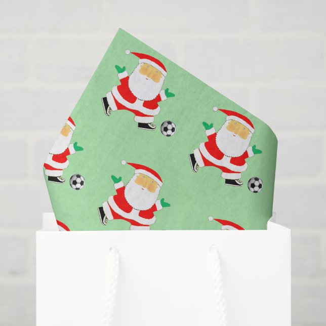 Fußball Weihnachten Seidenpapier (Geschenktüte)