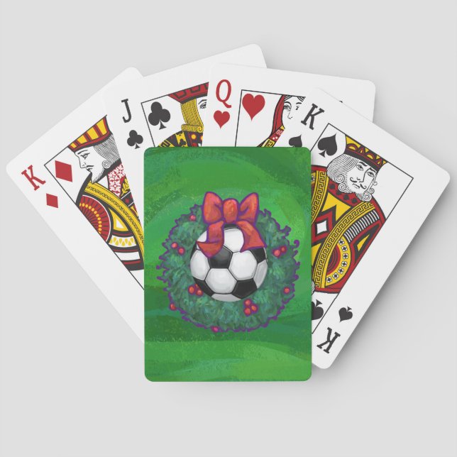 Fußball Weihnachten Spielkarten (Rückseite)