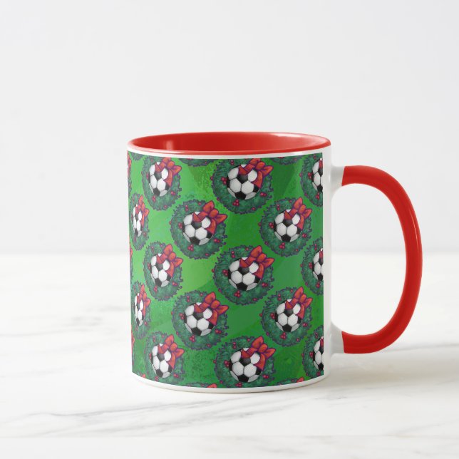 Fußball Weihnachten Tasse (Rechts)