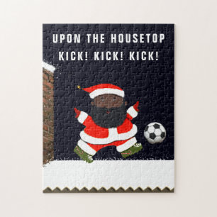 Fußball-Weihnachts-Puzzle