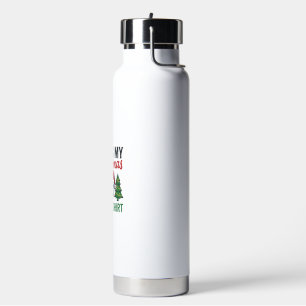 Fußball-Weihnachts-Pyjama-Shirt Trinkflasche