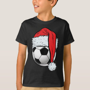 Fußball Weihnachtsball Weihnachtsmannmütze Funny S T-Shirt