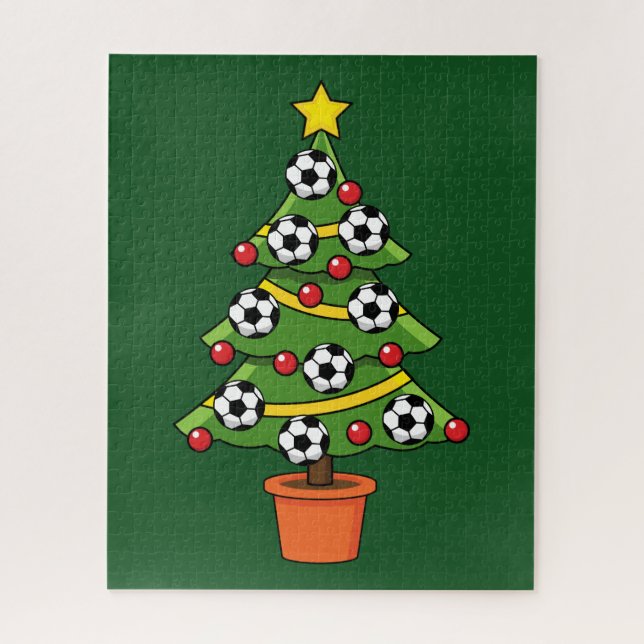 Fußball Weihnachtsbaum (Vertikal)