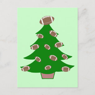 Fußball-Weihnachtsbaum Feiertagspostkarte
